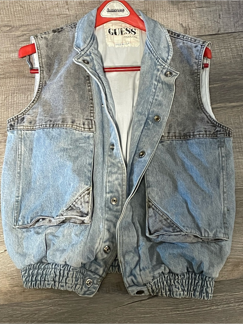 Vintage Guess by Georges Marciano Denim Vest M/L